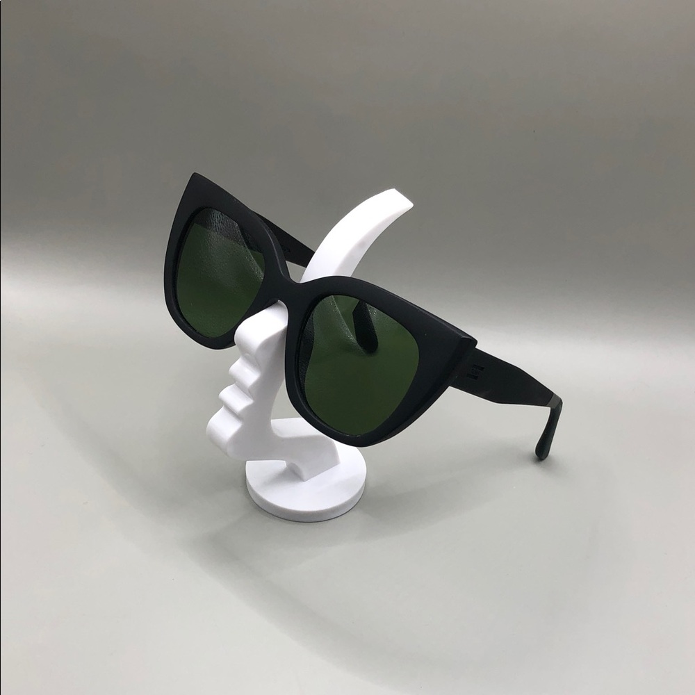 Tom's Traveler Collection Sunglasses Sydney Matte Black Olive Lenses